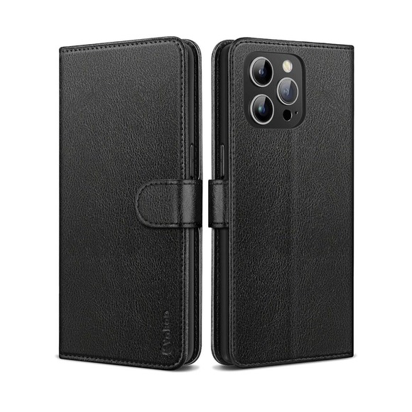 Wallet Case iPhone 13 Pro (6.1”) 2 Card Holders Premium Leather Mobile Phone - Picture 1 of 6